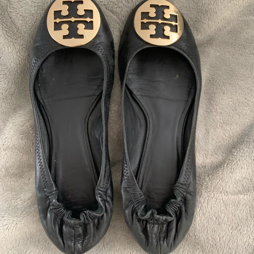 Black Tory Burch Reva flats
